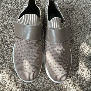 PROPET Mens Stability X Strap Walking Athletic Shoes Slip On Brown Stretch Sz 9